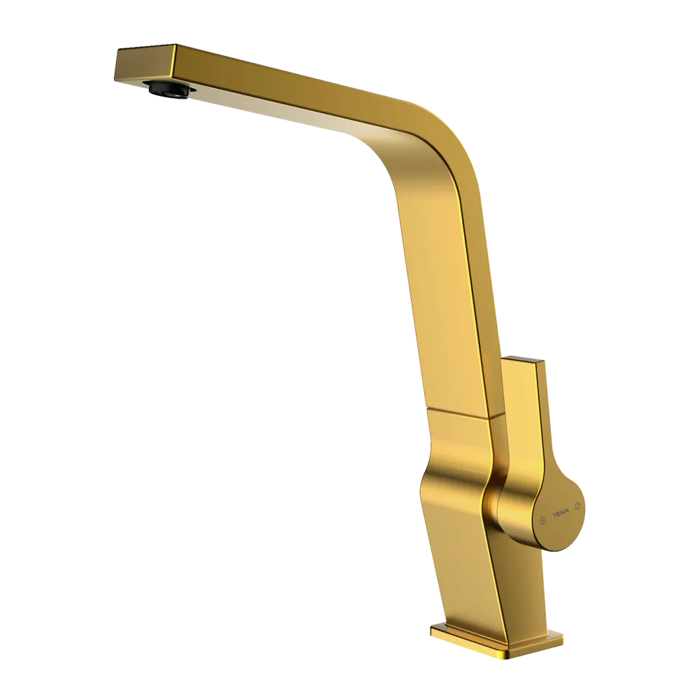 Grifo de cocina monomando ICC 915 Metallic Edition con caño giratorio y superficie resistente TEKA