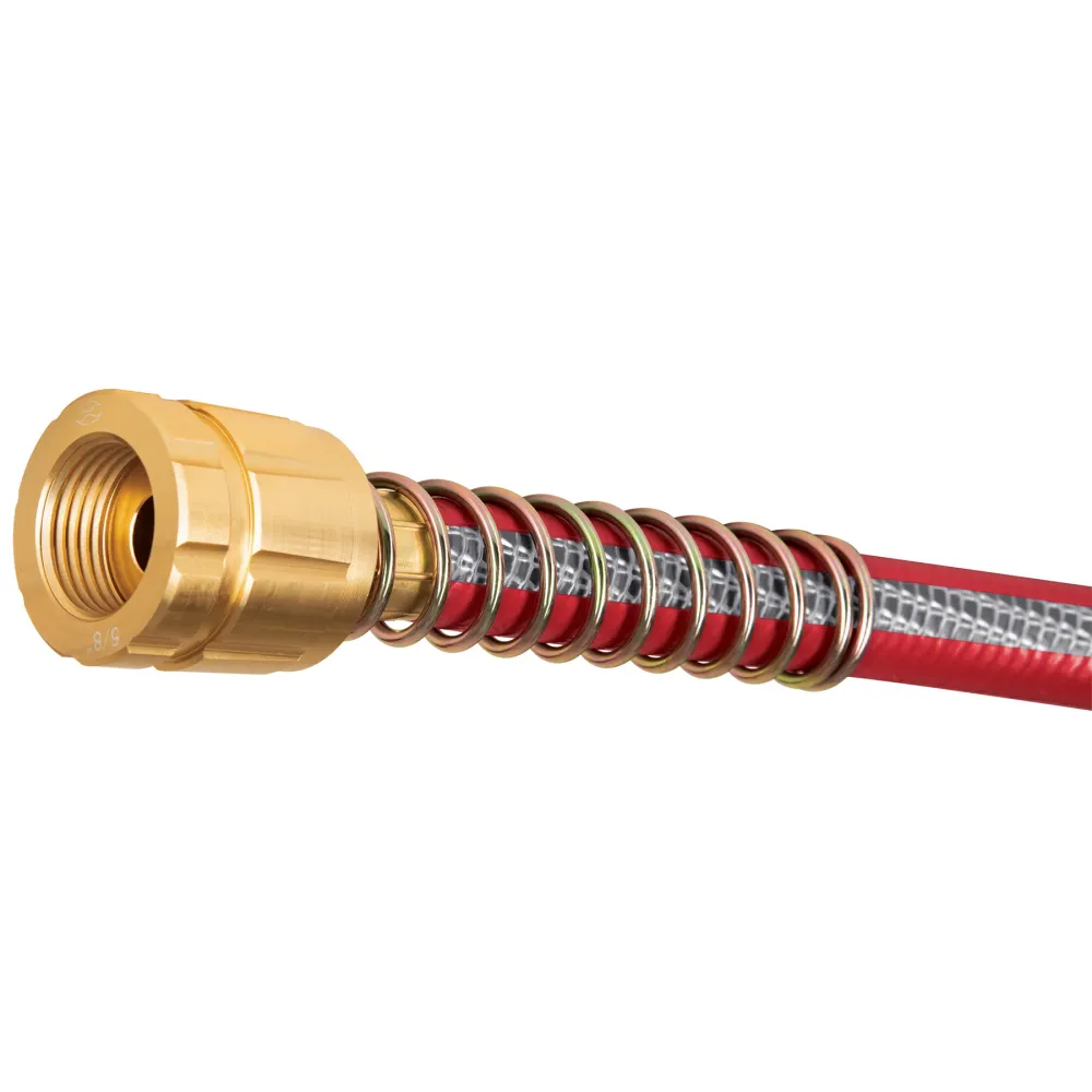 Manguera 5/8" super reforzada 4 capas 25 m conexiones metal Truper