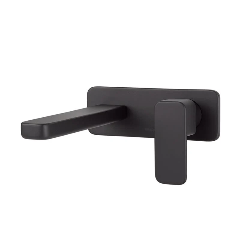 Monomando Muro Para Lavabo Itua Negro, Modelo 9437Ny.2, Urrea