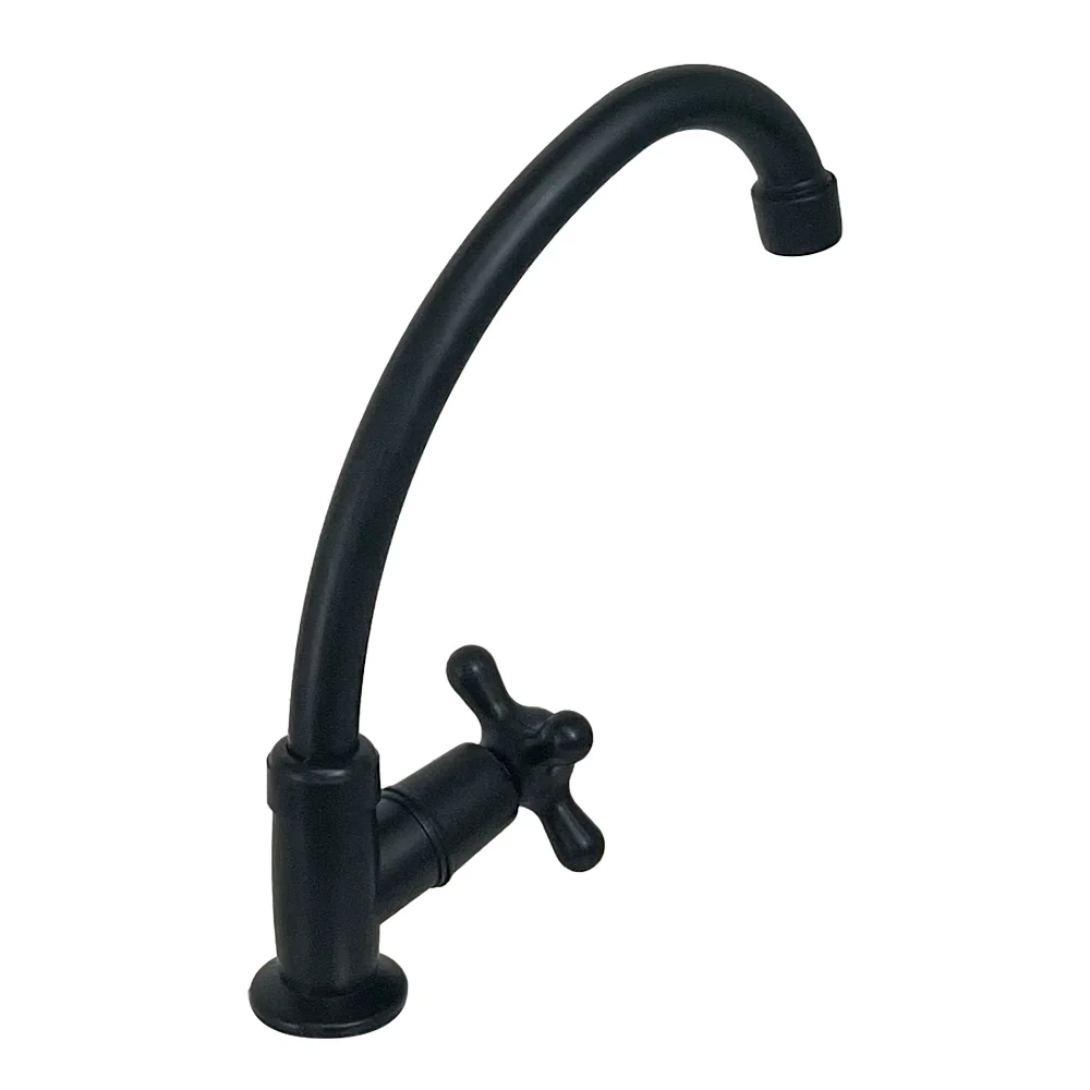 Llave Individual Tipo Bar para Fregadero - Acabado Negro Mate VALMEX