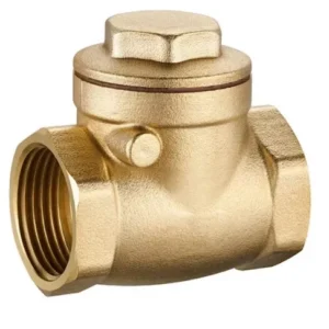 Válvula Retención Horizontal Chapaleta Bronce De 1 Pulgada