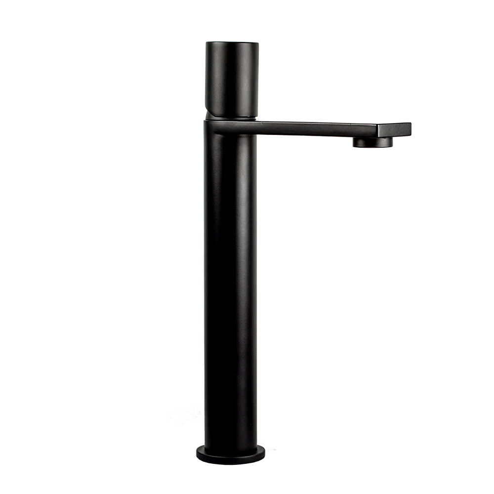 MONOMANDO ALTO PARA LAVABO BASIC INOX 3.0 304 NEGRO MATE Wasser