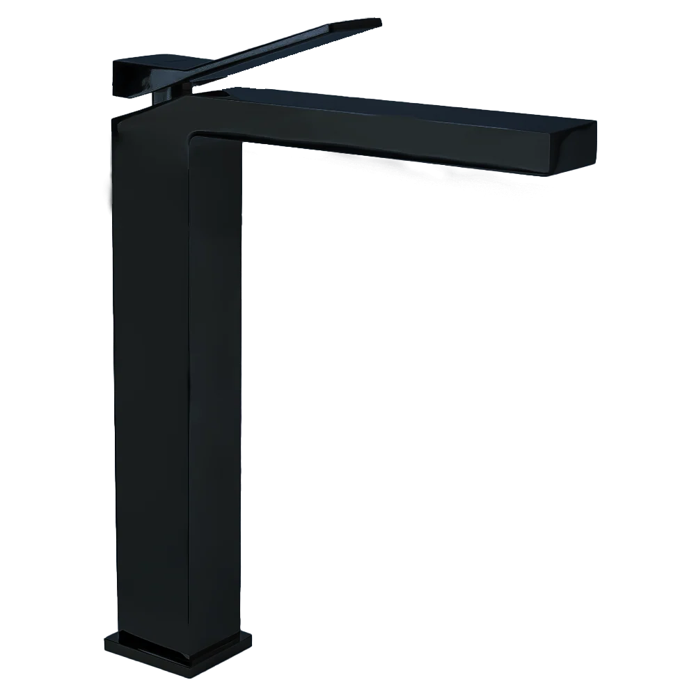 Monomando alto para lavabo EDGE 1.0 Negro Mate Wasser
