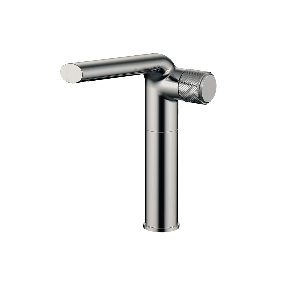 Monomando alto para lavabo PROJECT 1.0 Nickel brushed Wasser