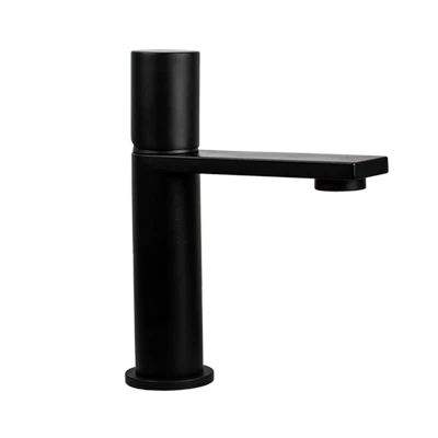 MONOMANDO CORTO PARA LAVABO BASIC INOX 3.0 NEGRO MATE Wasser