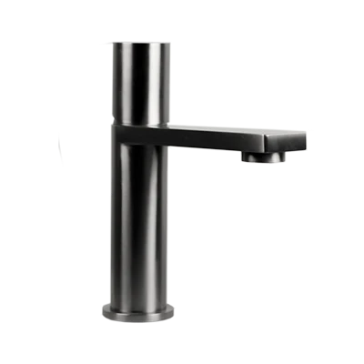 MONOMANDO CORTO PARA LAVABO BASIC INOX 3.0 CEPILLADO Wasser