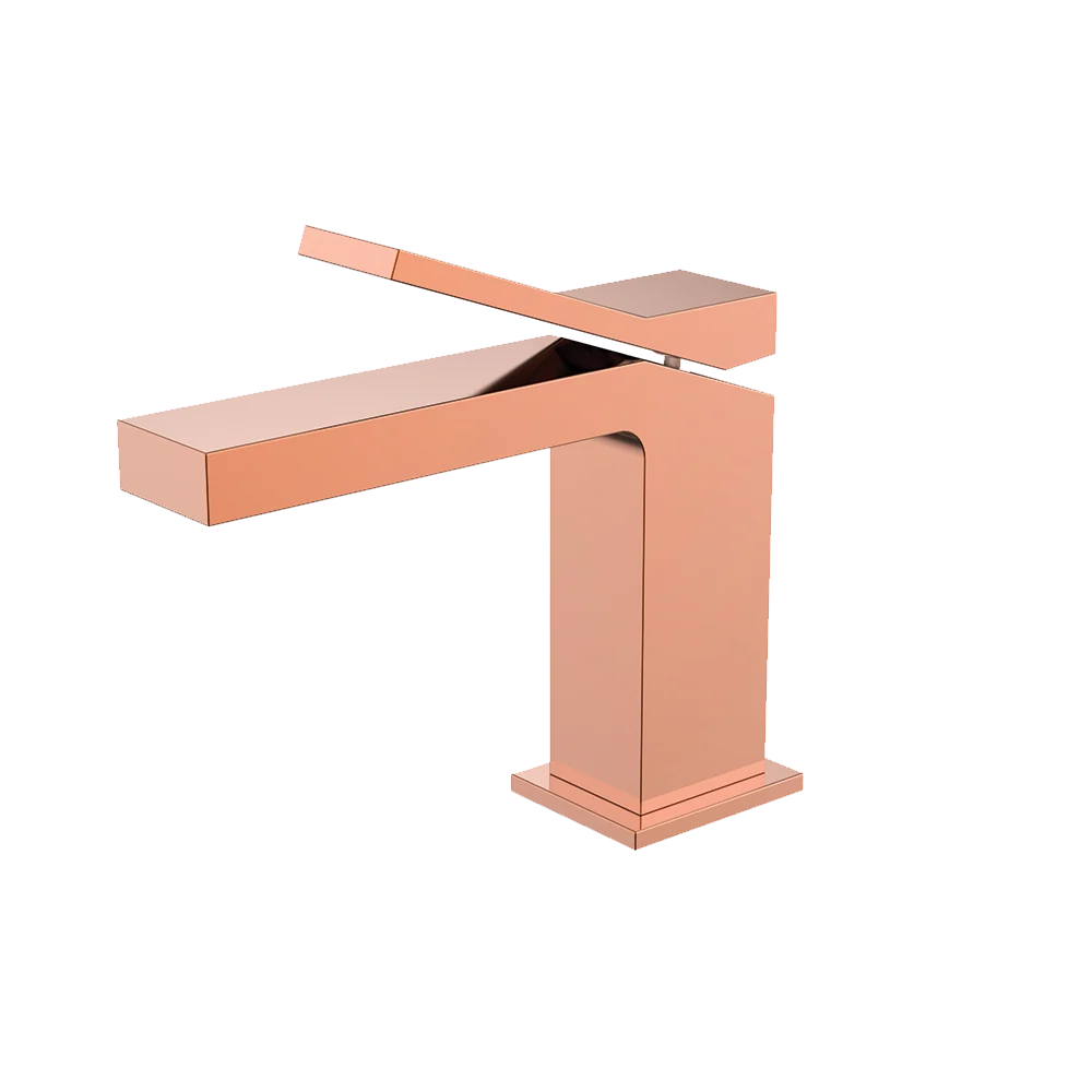 Monomando corto para lavabo EDGE 1.0 Oro rosa Wasser