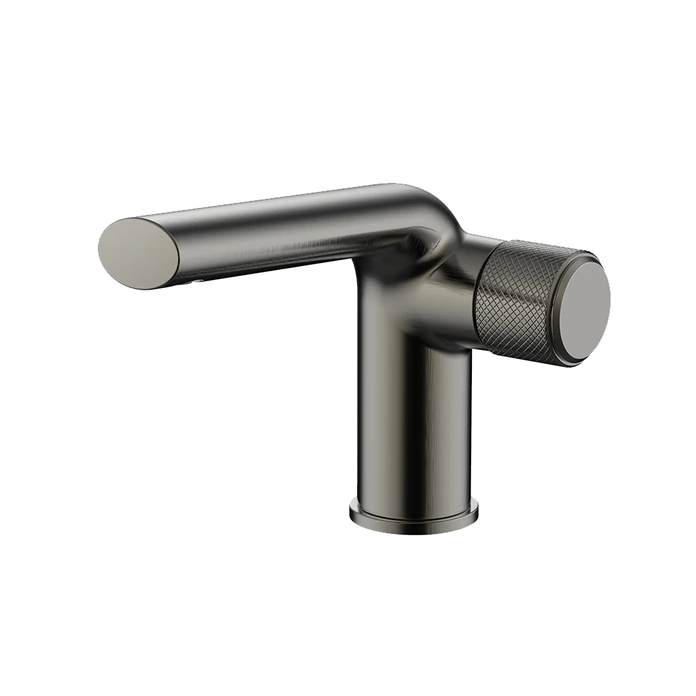 Monomando corto para lavabo PROJECT 1.0 Gun Metal Wasser