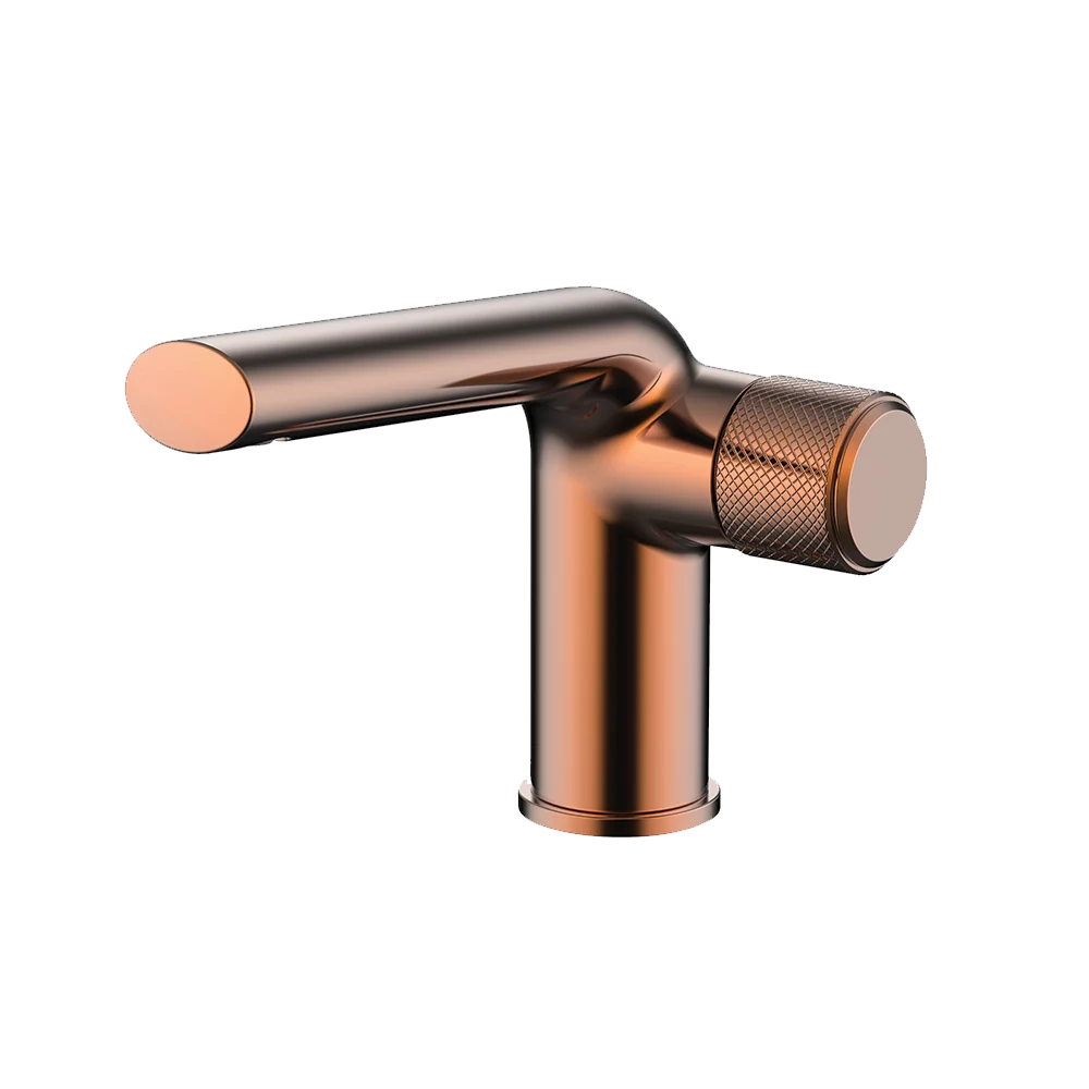 Monomando corto para lavabo PROJECT 1.0 Oro Rosa Wasser