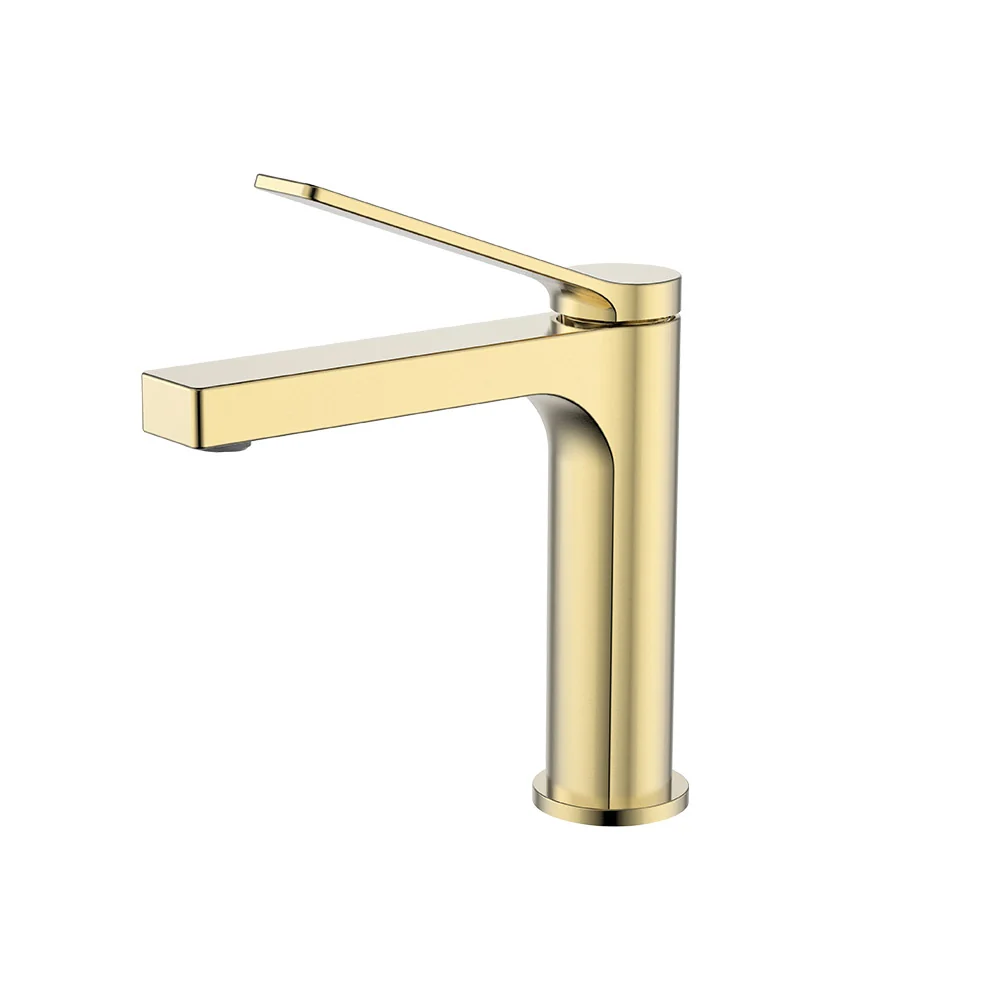 Monomando Corto S10 para Lavabo Brush Gold Wasser