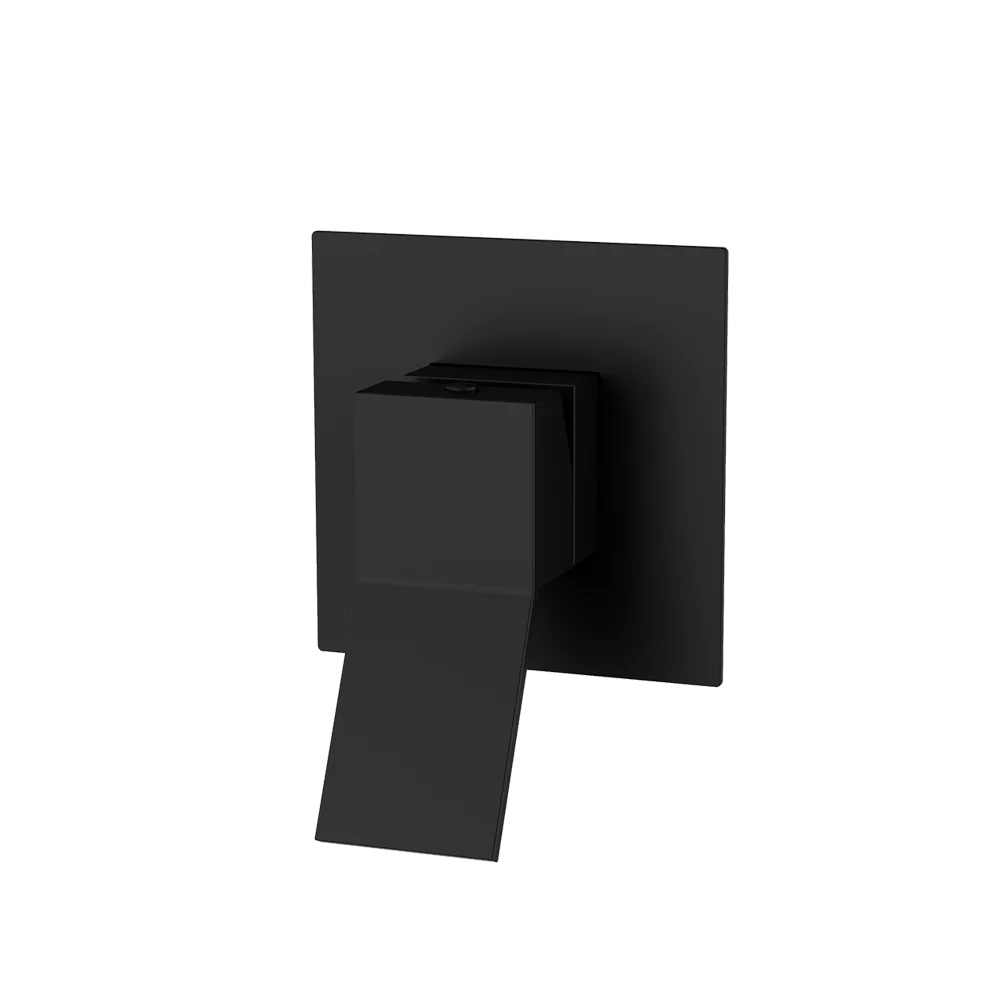 Monomando de empotrar para regadera EDGE 1.0 Negro Wasser