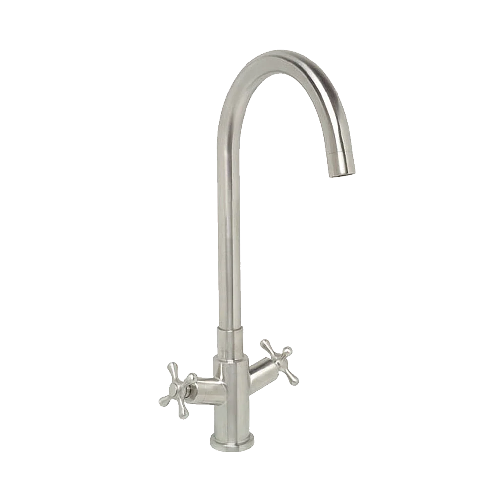 Monomando para cocina de acero inoxidable Wasser