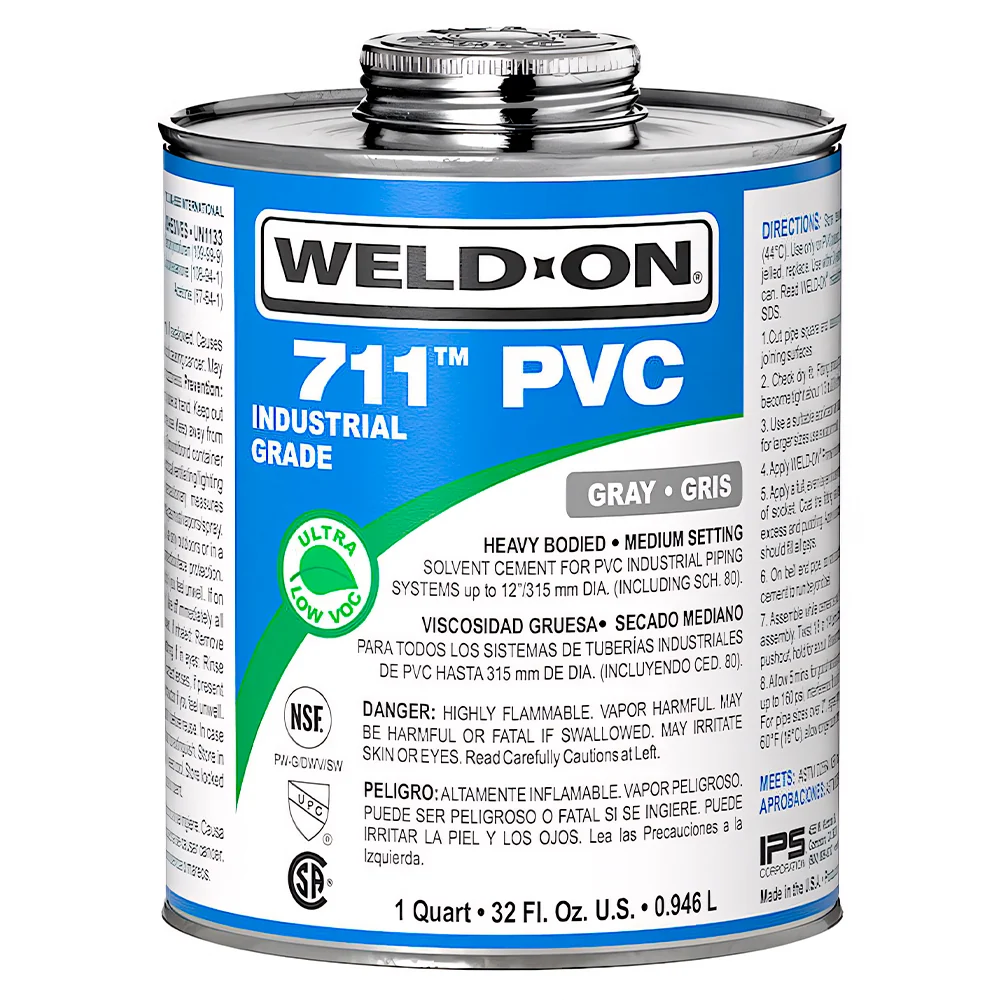 Pegamento Weld-On 711 1 Lt Gris WELD ON