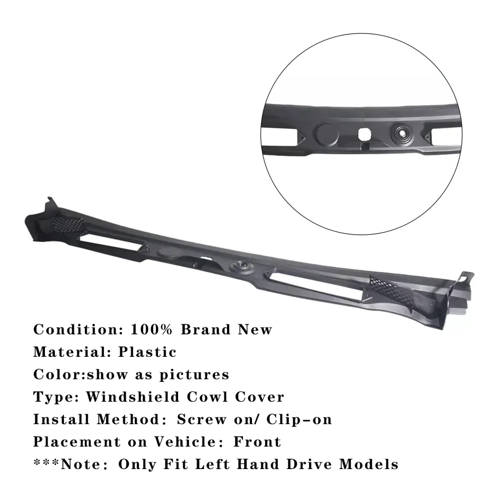 09/2008-06/2015 BMW X1 E84 Panel de rejilla de ventilación del limpiaparabrisas 51712990023