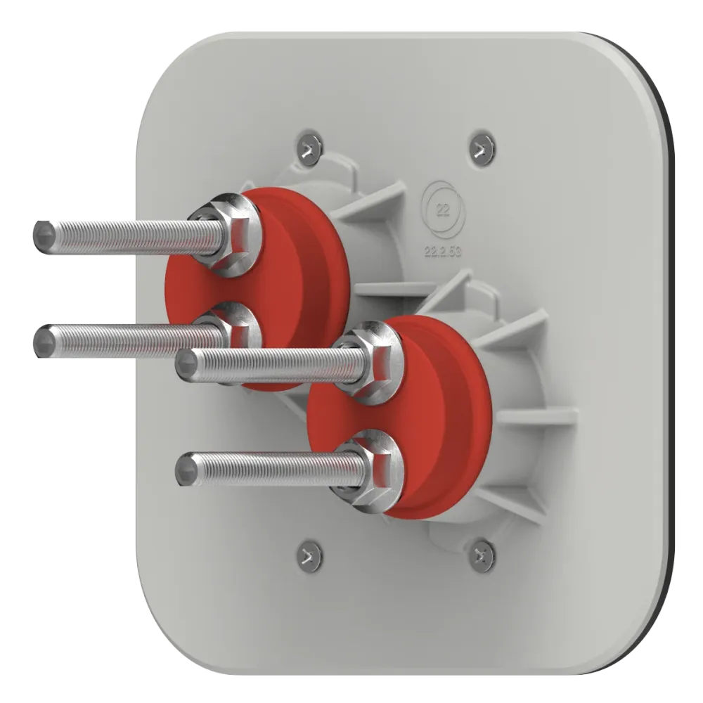 Placa doble de concreto — Ø35 22 System