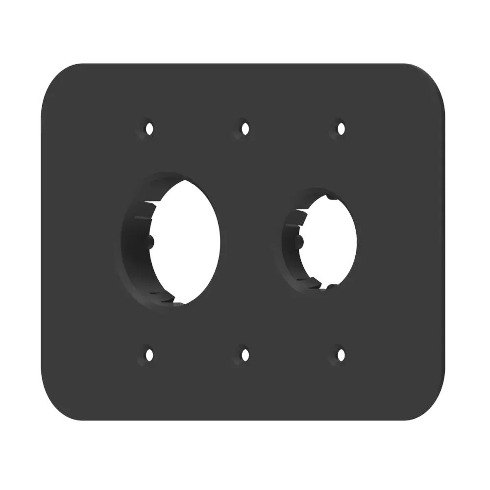 Placa doble multimaterial — Ø35/46mm 22 System