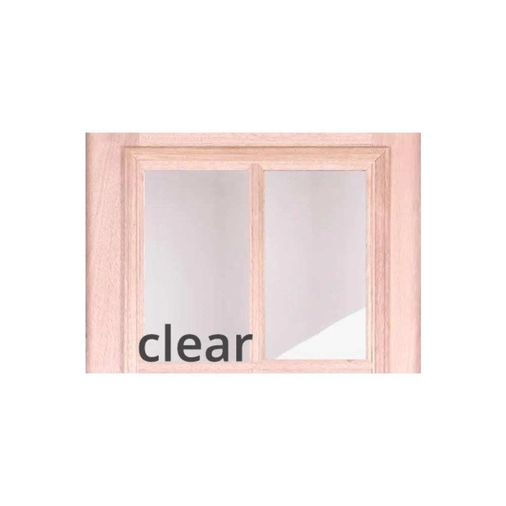 6/0x6/8 Mahogany Prehung Front Double Door | 6 Lite Without Moulding
