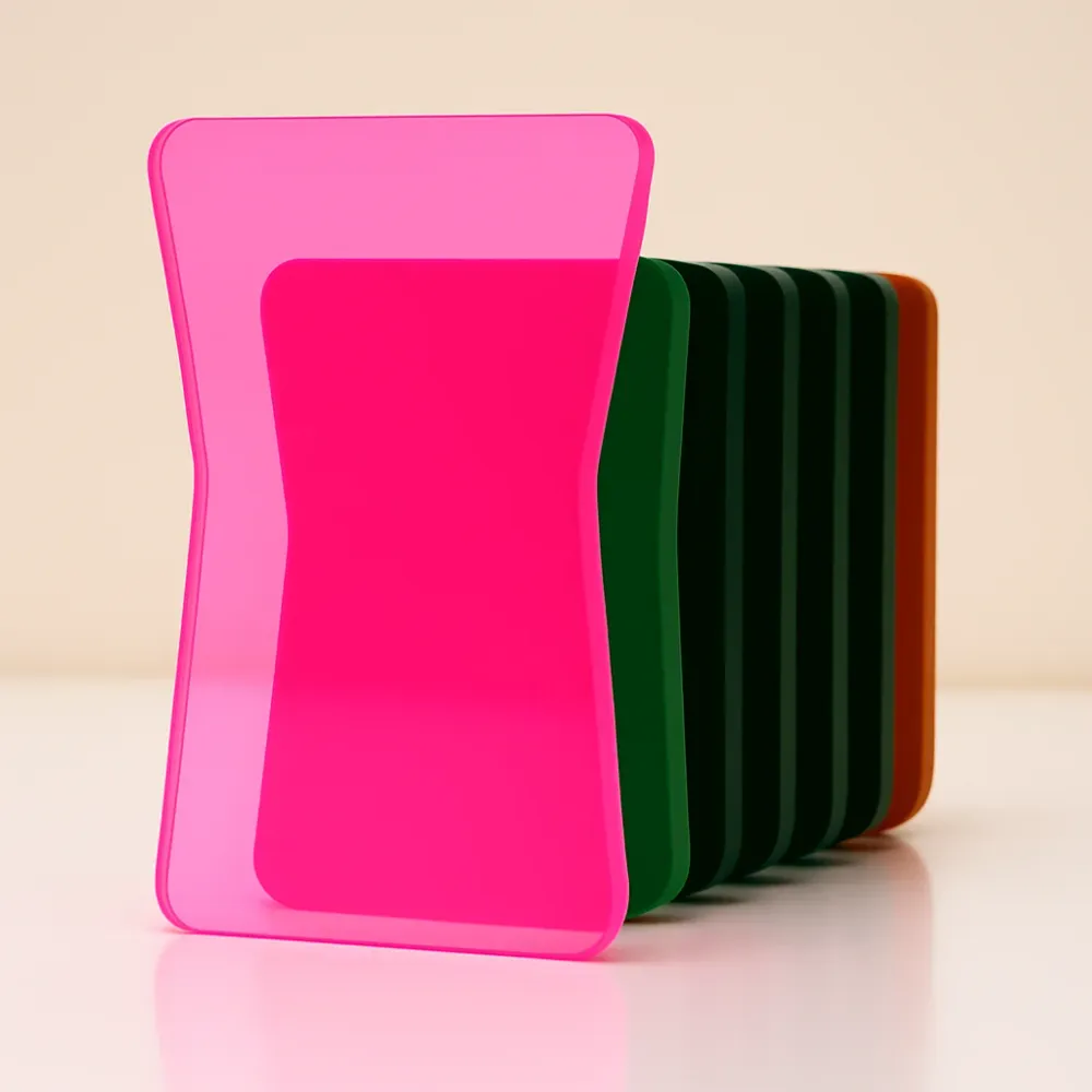 Plancha Acrilico Fluor Rosa F5 Acrilicos Norglas