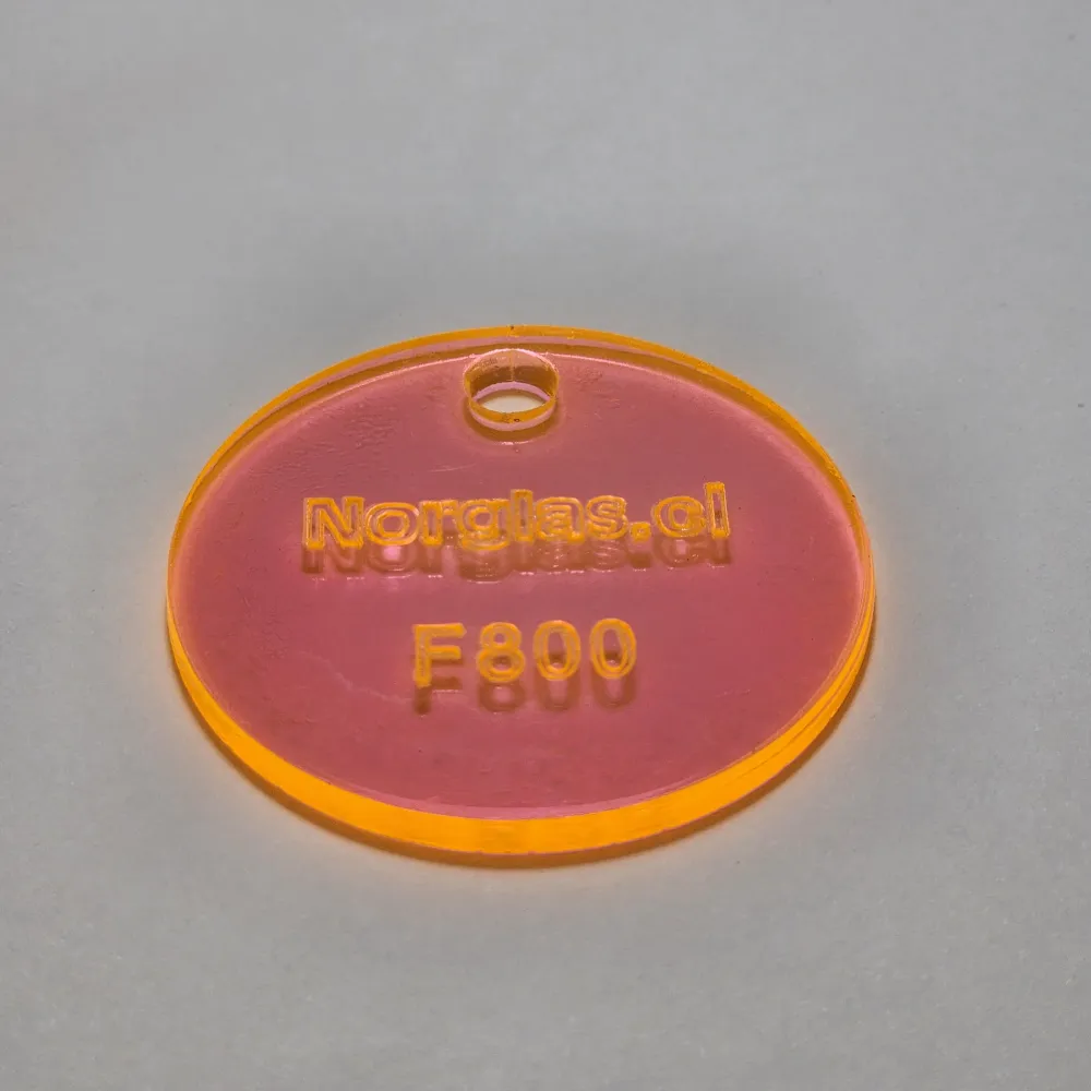 Plancha Acrilico Fluor Rosa F800 Acrilicos Norglas