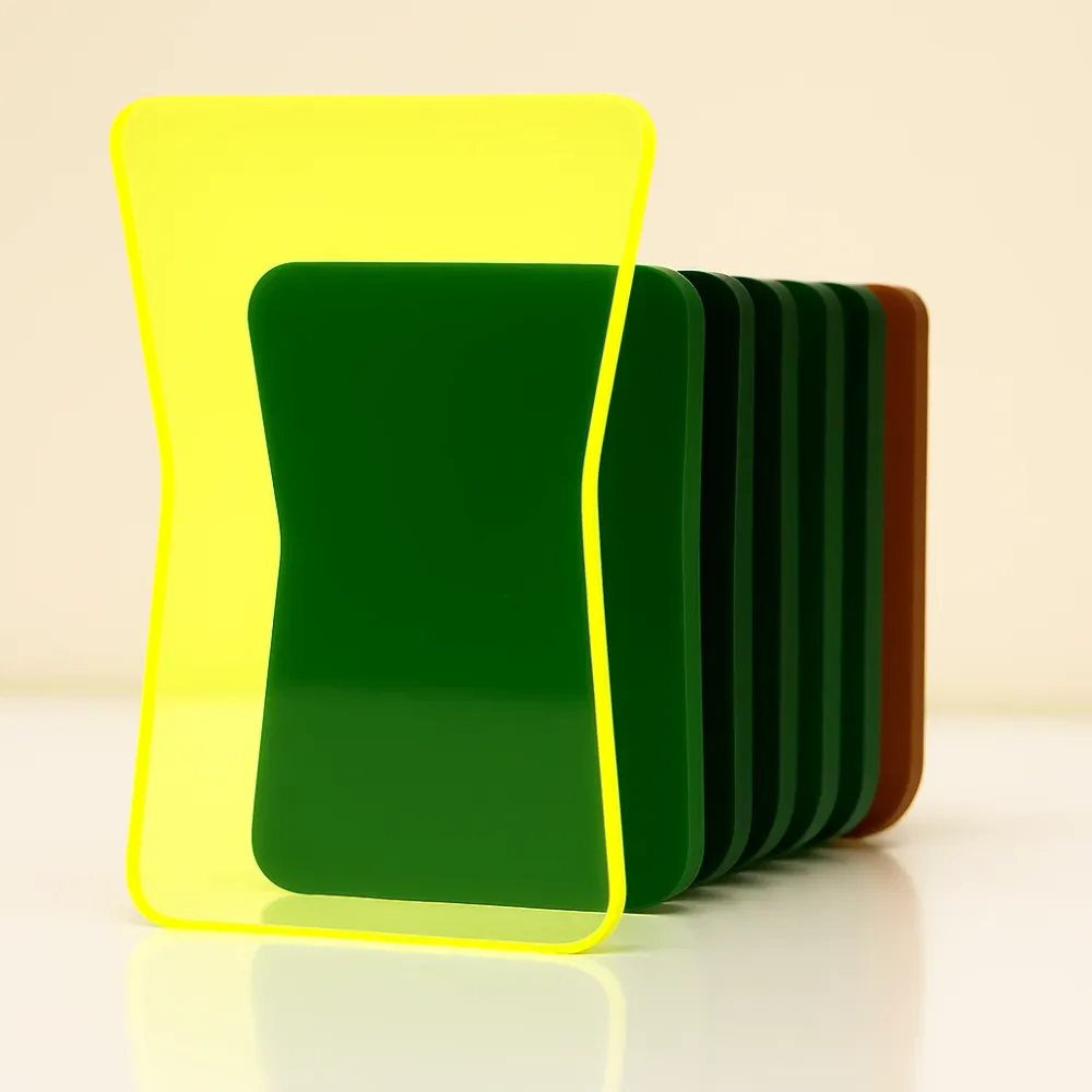 Plancha Acrílico Fluor Verde F200 Acrilicos Norglas