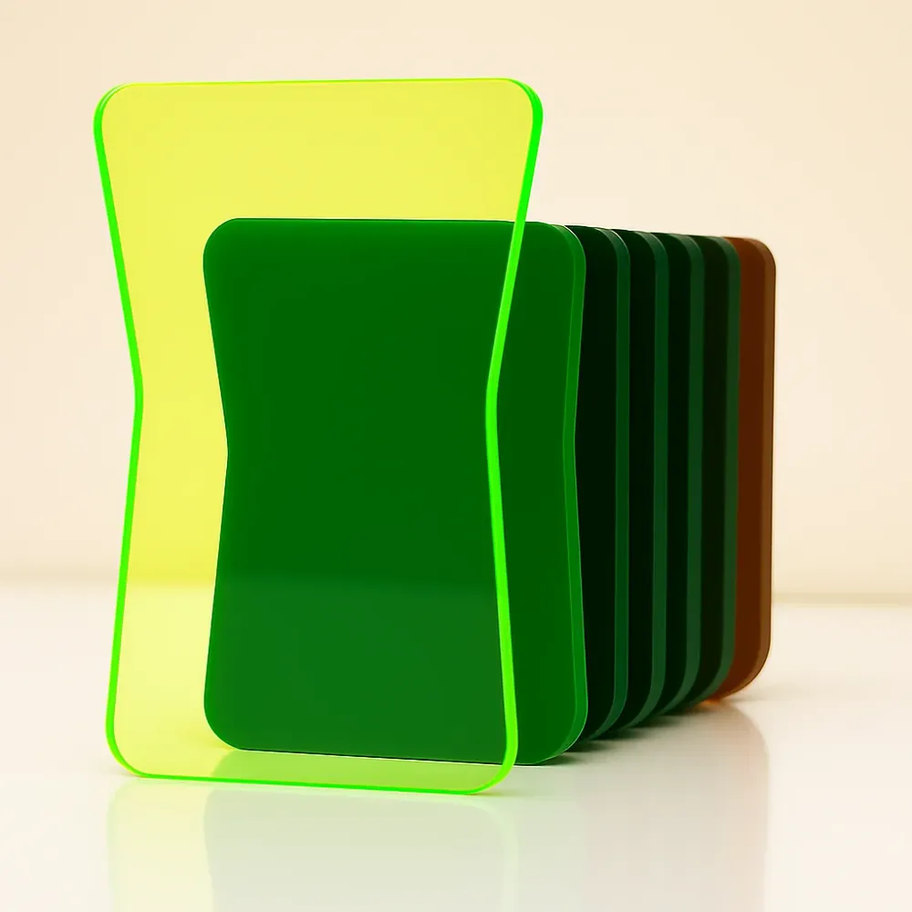 Plancha Acrílico Fluor Verde F600 Acrilicos Norglas