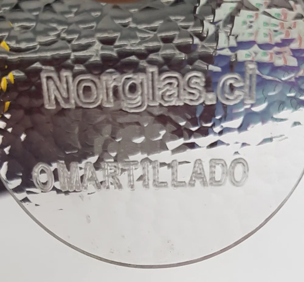Plancha Acrílico Textura Martillado Verde Acrilicos Norglas