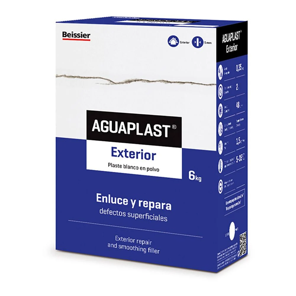 PLASTE PARA EXTERIORES 6 kg AGUAPLAST
