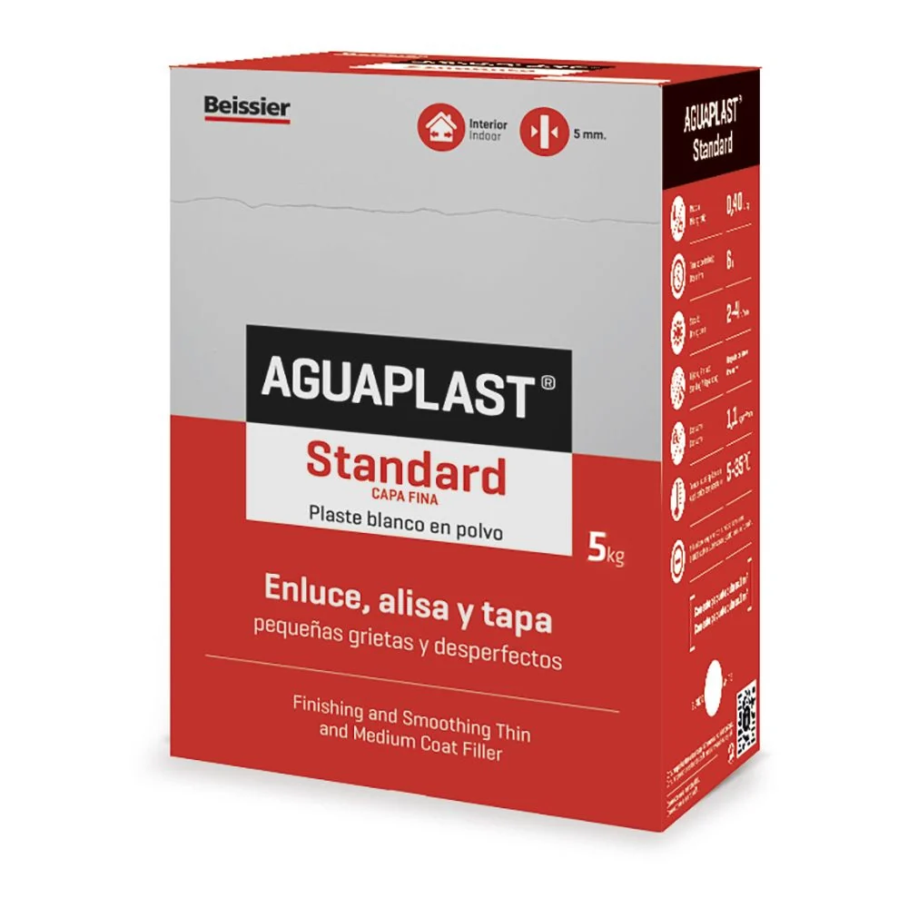 PLASTE EN POLVO STANDARD 5 kg AGUAPLAST