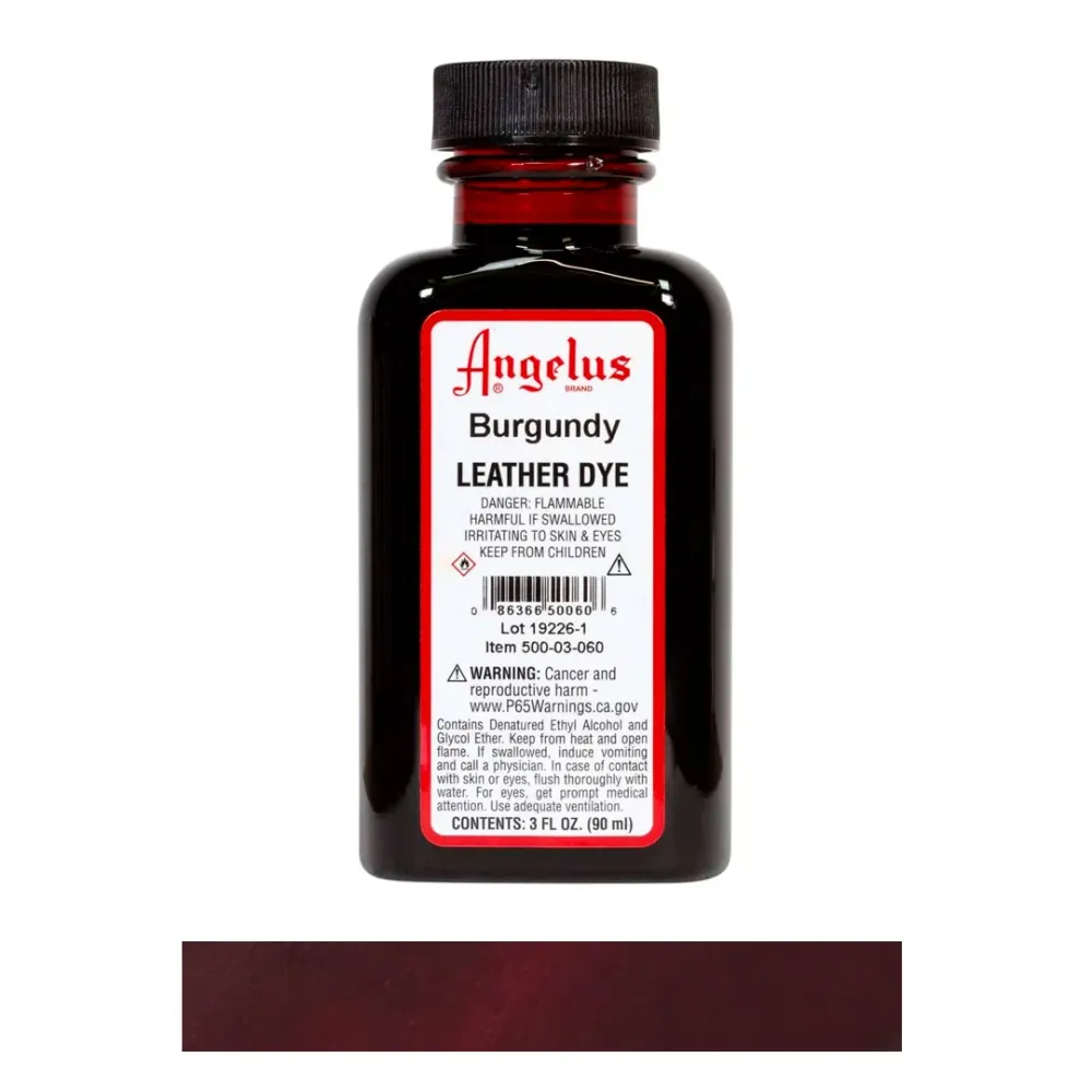 Tinte cuero Burgundy Angelus Brand