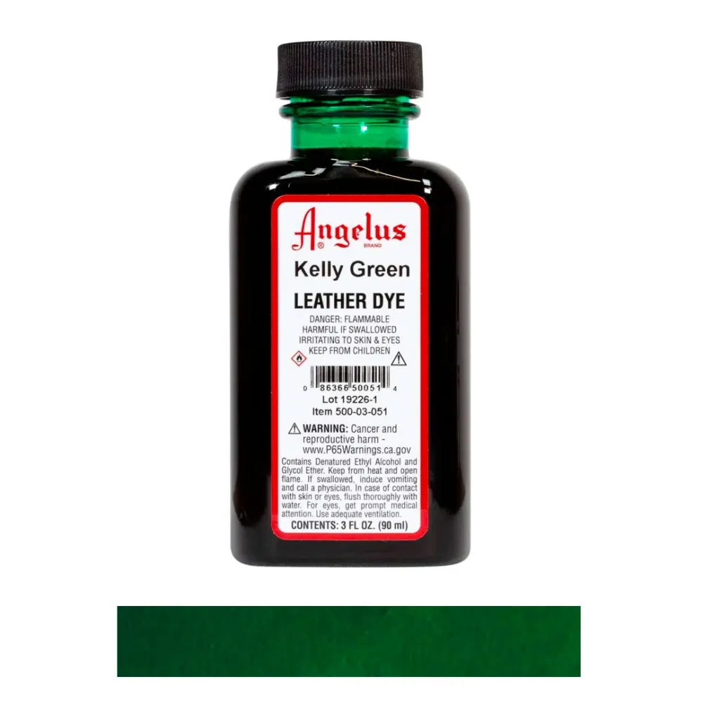 Tinte cuero Kelly green Angelus Brand