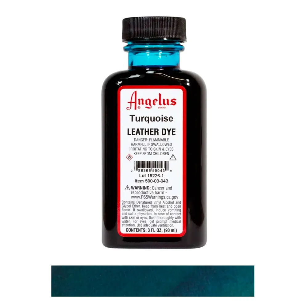 Tinte cuero Turquoise Angelus Brand