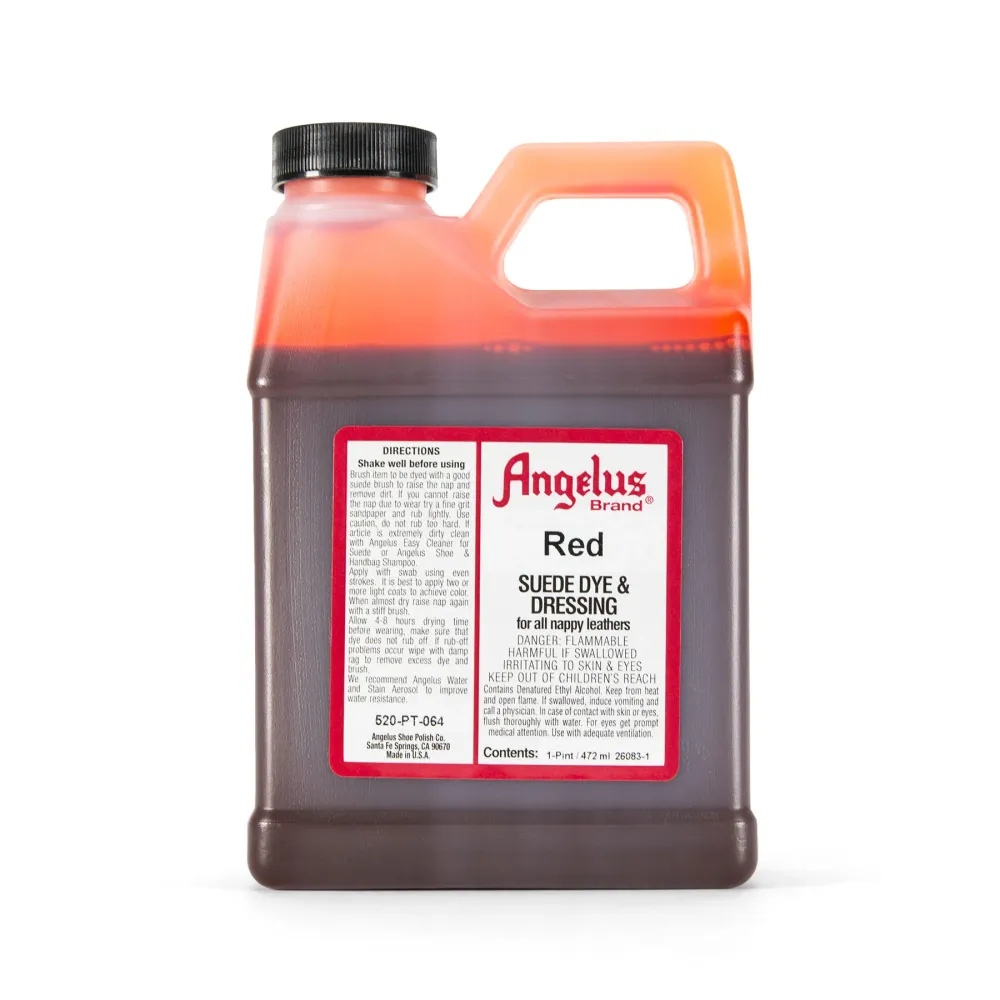 Tinte Suede Red 16 oz Angelus Brand
