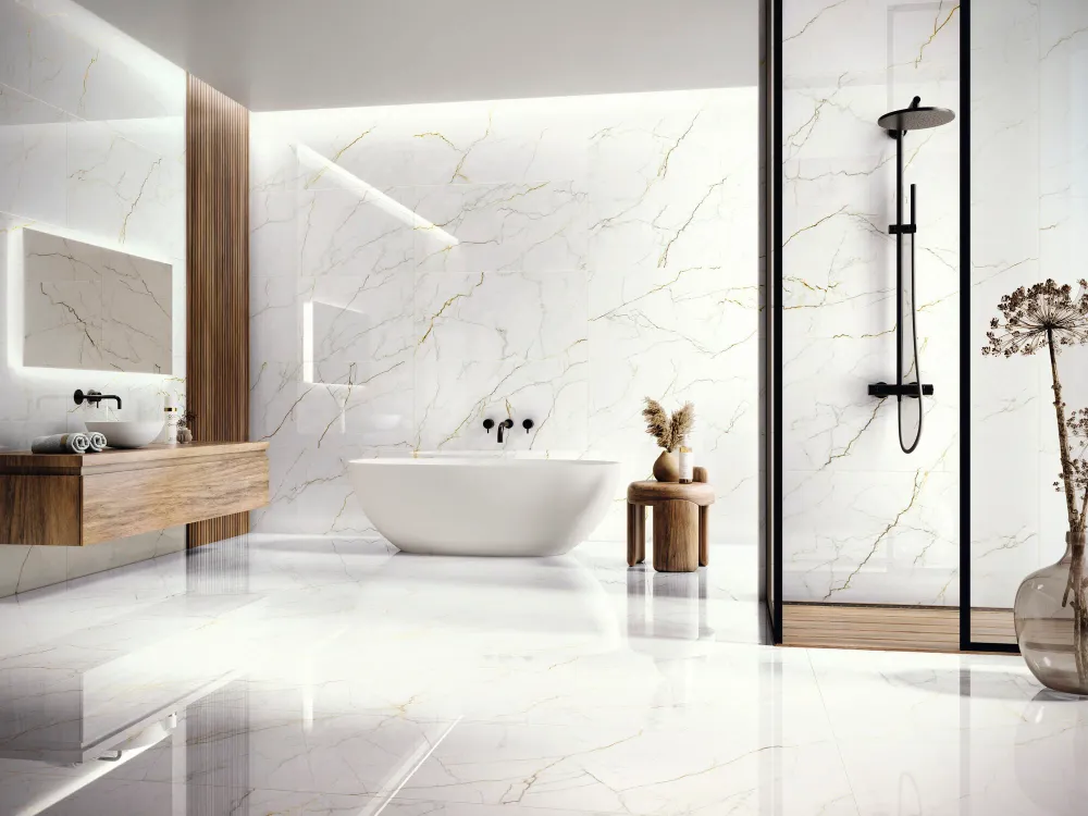 Porcelanato Esmaltado Mate Rectificado 60x120cm Natural - Baldocer Verbier