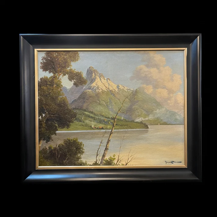 Benito Ramos Catalán - Óleo sobre tela ‘Vista la cordillera’ Bucarest Art & Antiques