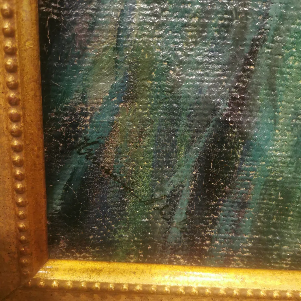 Firma ilegible - Óleo sobre arpillera 'Bodegón' Bucarest Art & Antiques