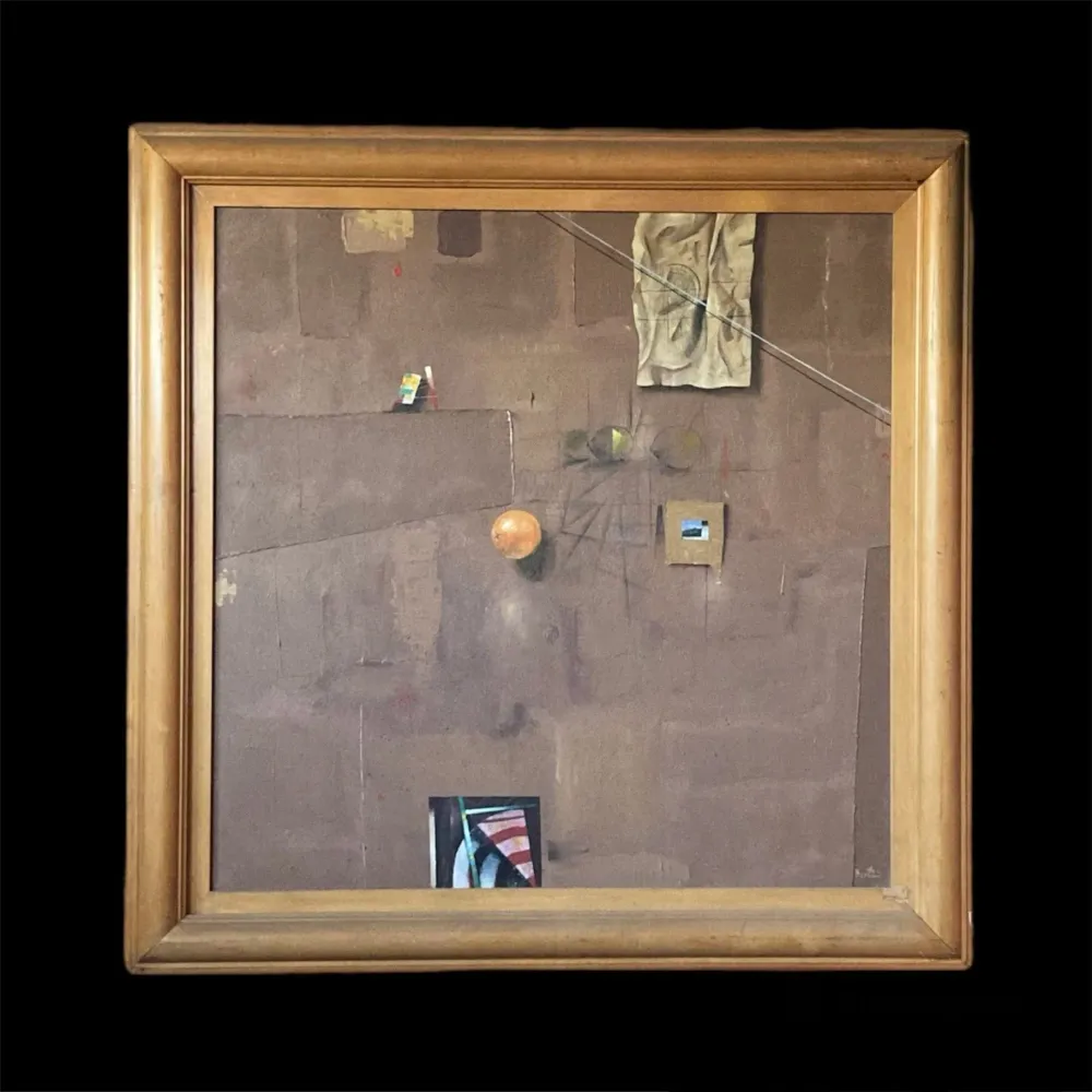Giancarlo Bertini - Óleo "Paisaje abstracto" Bucarest Art & Antiques