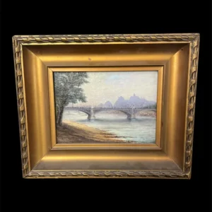 Rafael San Martín - Óleo sobre madera ‘Paris’ (Copia) 1933 Bucarest Art & Antiques