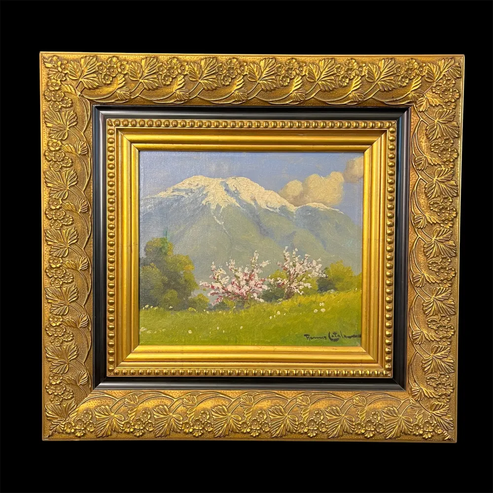 Ramos Catalán - Óleo sobre tela 'Almendros en flor' Bucarest Art & Antiques