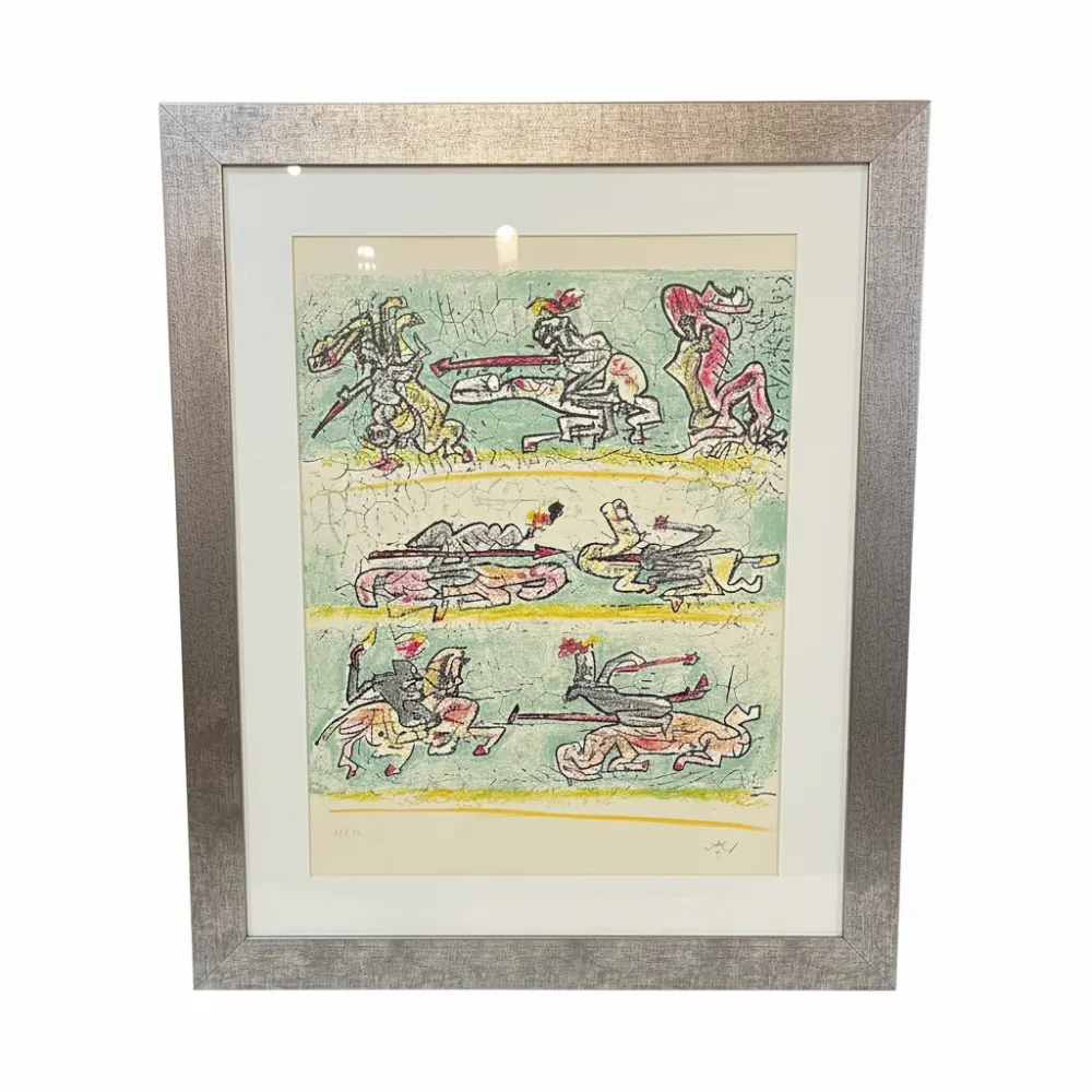Roberto Matta - Litografí sobre papel ‘Qui D’Eux’ 1990 (63/100) Bucarest Art & Antiques