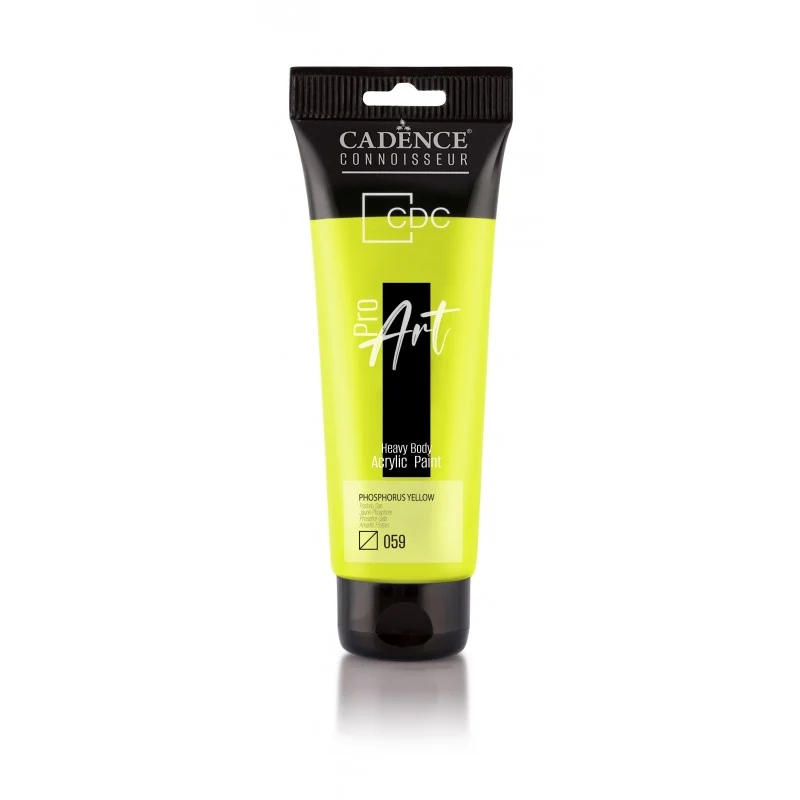 ACRILICO PROART AMARILLO FLUORESCENTE PR-059 120ml CADENCE