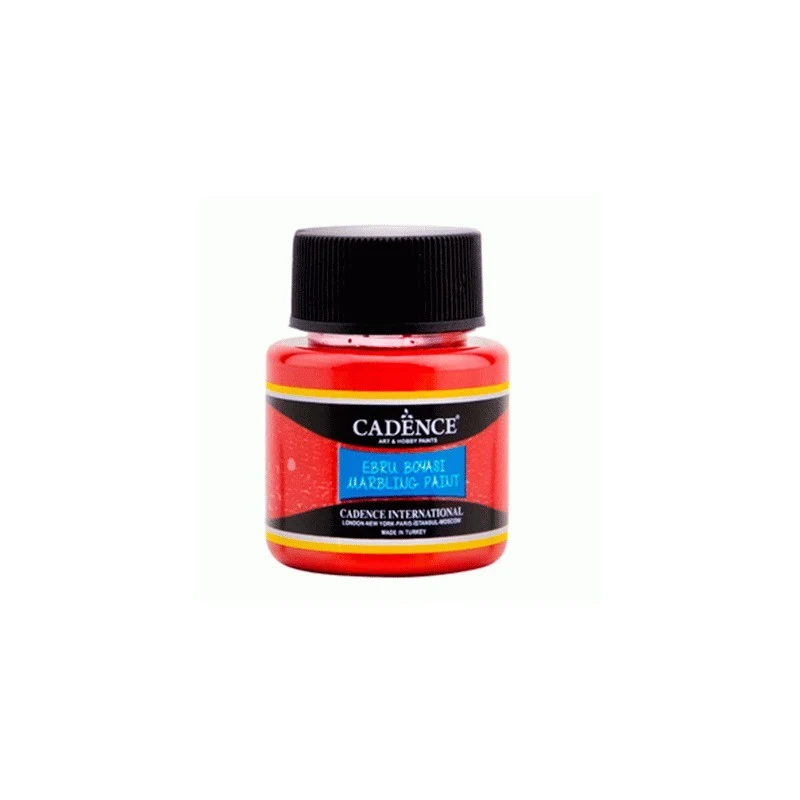 BRU856 Pintura Marbling EBRU 45ml Rojo CADENCE