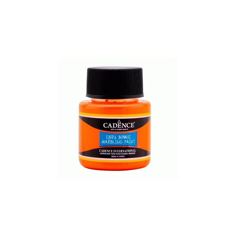 BRU859 Pintura Marbling EBRU 45ml Naranja CADENCE