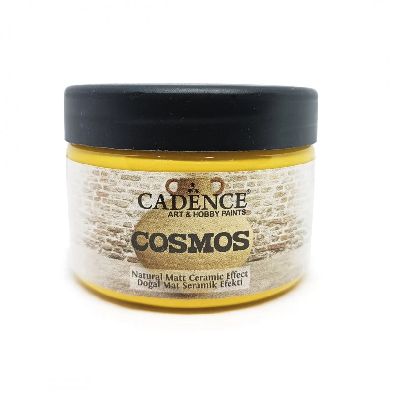 PINTURA COSMOS MATT EFECTO CERAMICA AMARILLO 150ML CADENCE