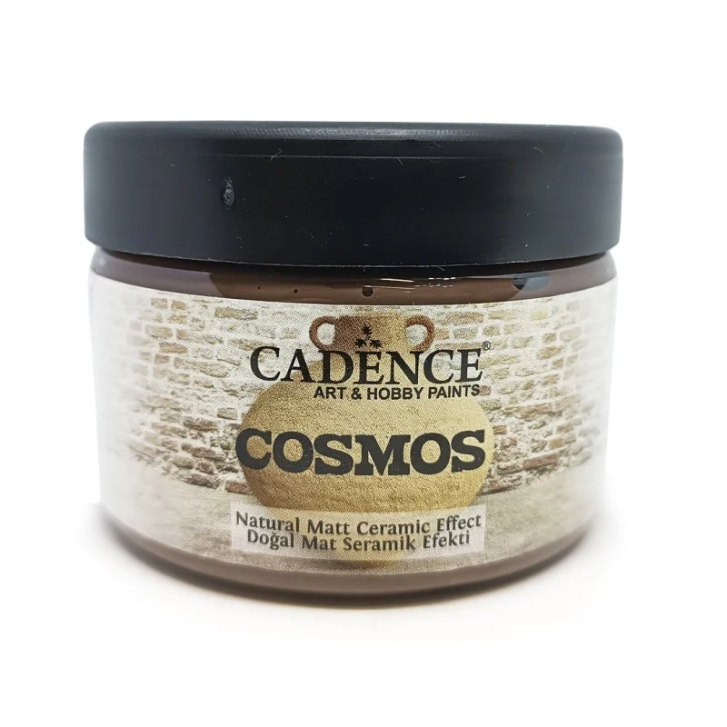 PINTURA COSMOS MATT EFECTO CERAMICA MARRON 150ML CADENCE