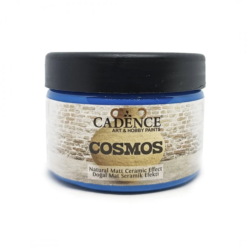 PINTURA COSMOS MATT EFECTO CERAMICO AZUL REAL 150ML CADENCE