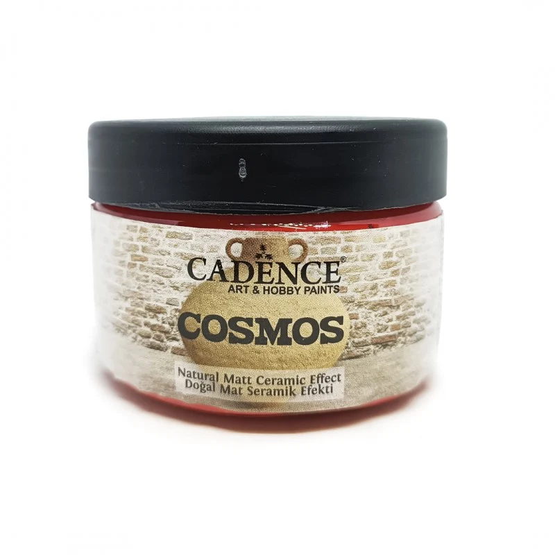 PINTURA COSMOS MATT EFECTO CERAMICO ROJO MANZANA 150ML CADENCE