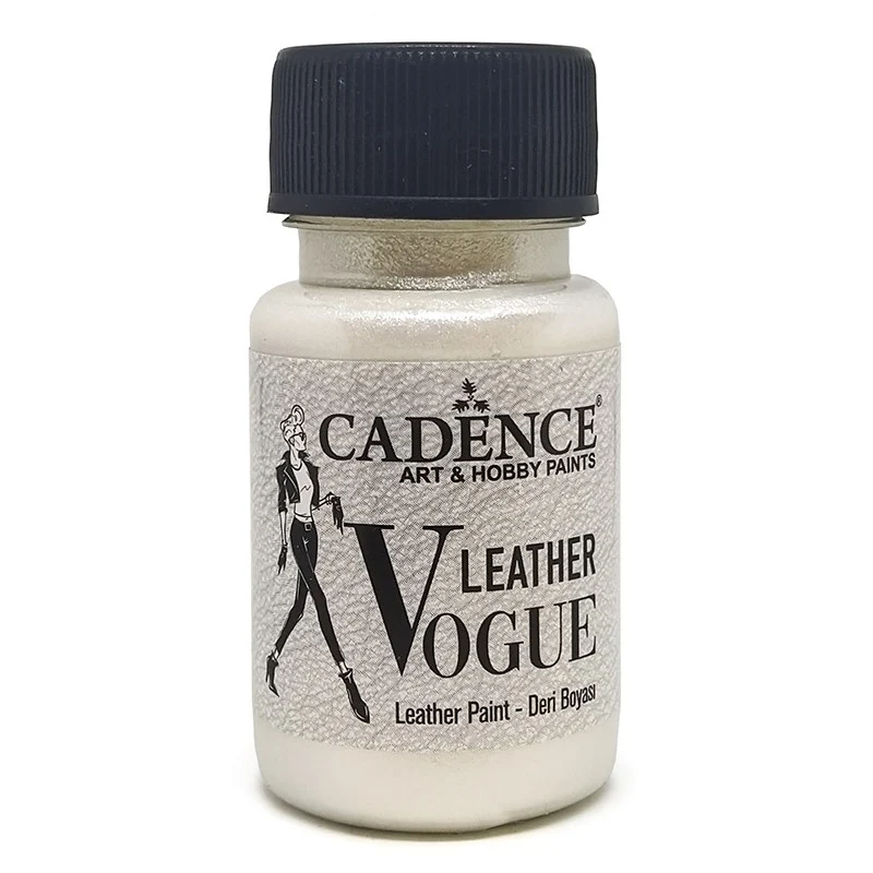PINTURA PARA CUERO VOGUE METALIZADA PERLA LVM01 50ML CADENCE