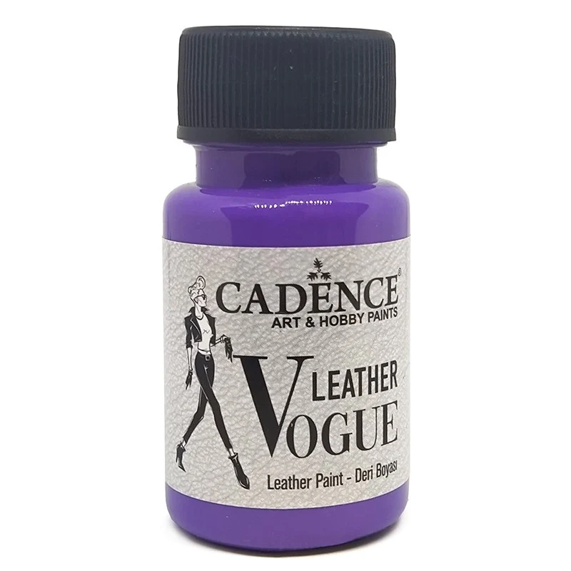 PINTURA PARA CUERO VOGUE OPACA MORADO LV07 50ML CADENCE