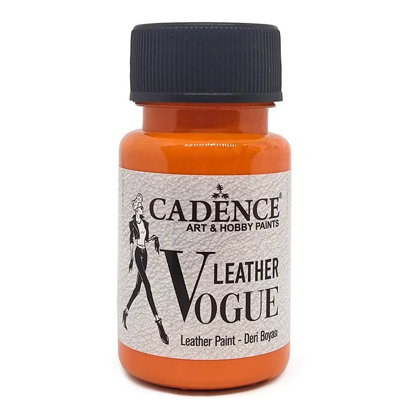 PINTURA PARA CUERO VOGUE OPACA NARANJA LV03 50ML CADENCE
