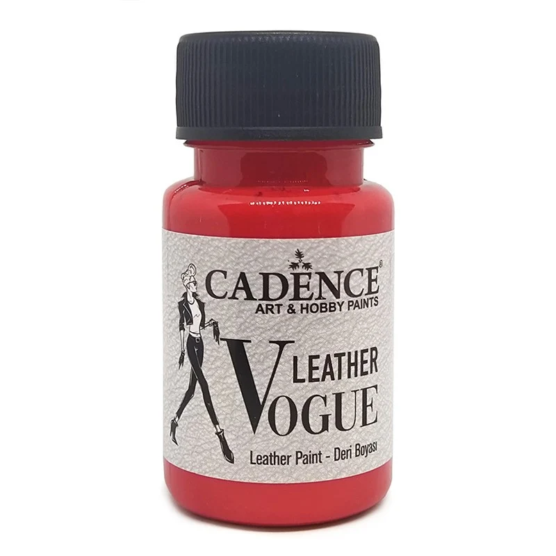 PINTURA PARA CUERO VOGUE OPACA ROJO LV04 50ML CADENCE
